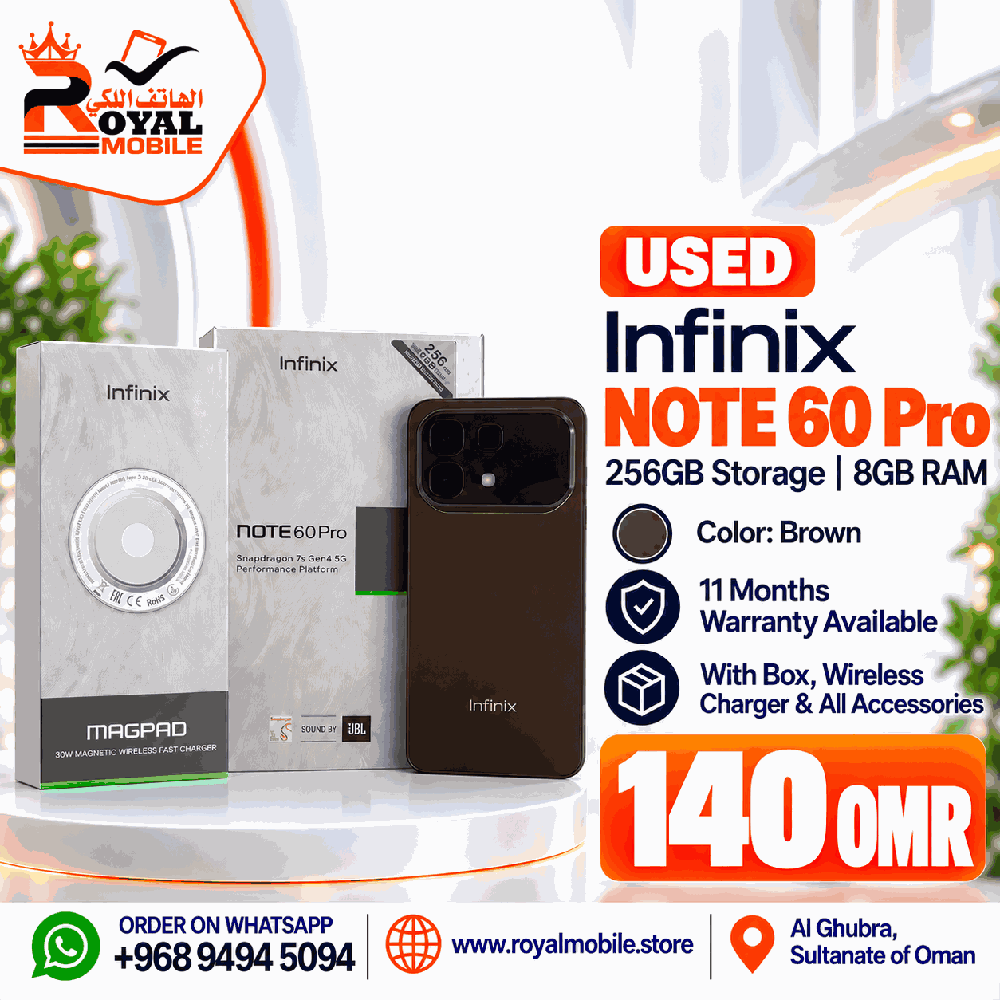 Infinix Note 60 Pro 256GB (Used)
