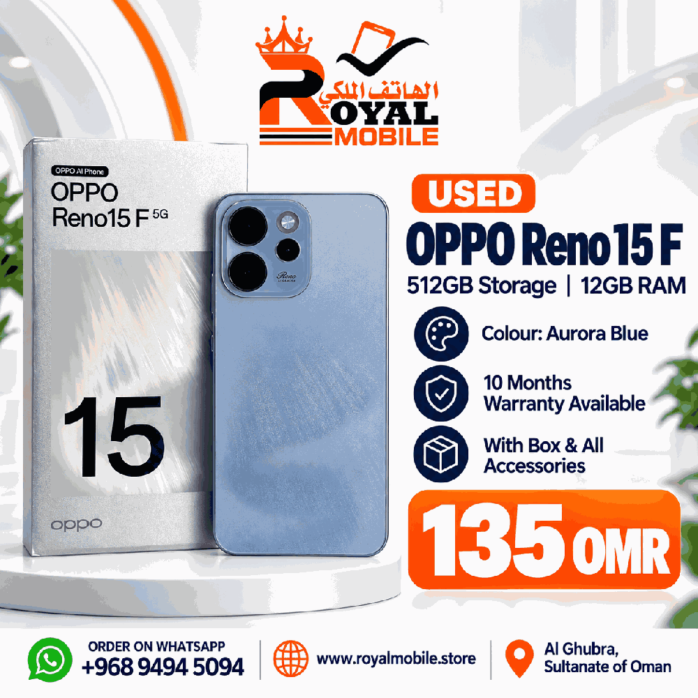 OPPO Reno15 F 512GB (Used)