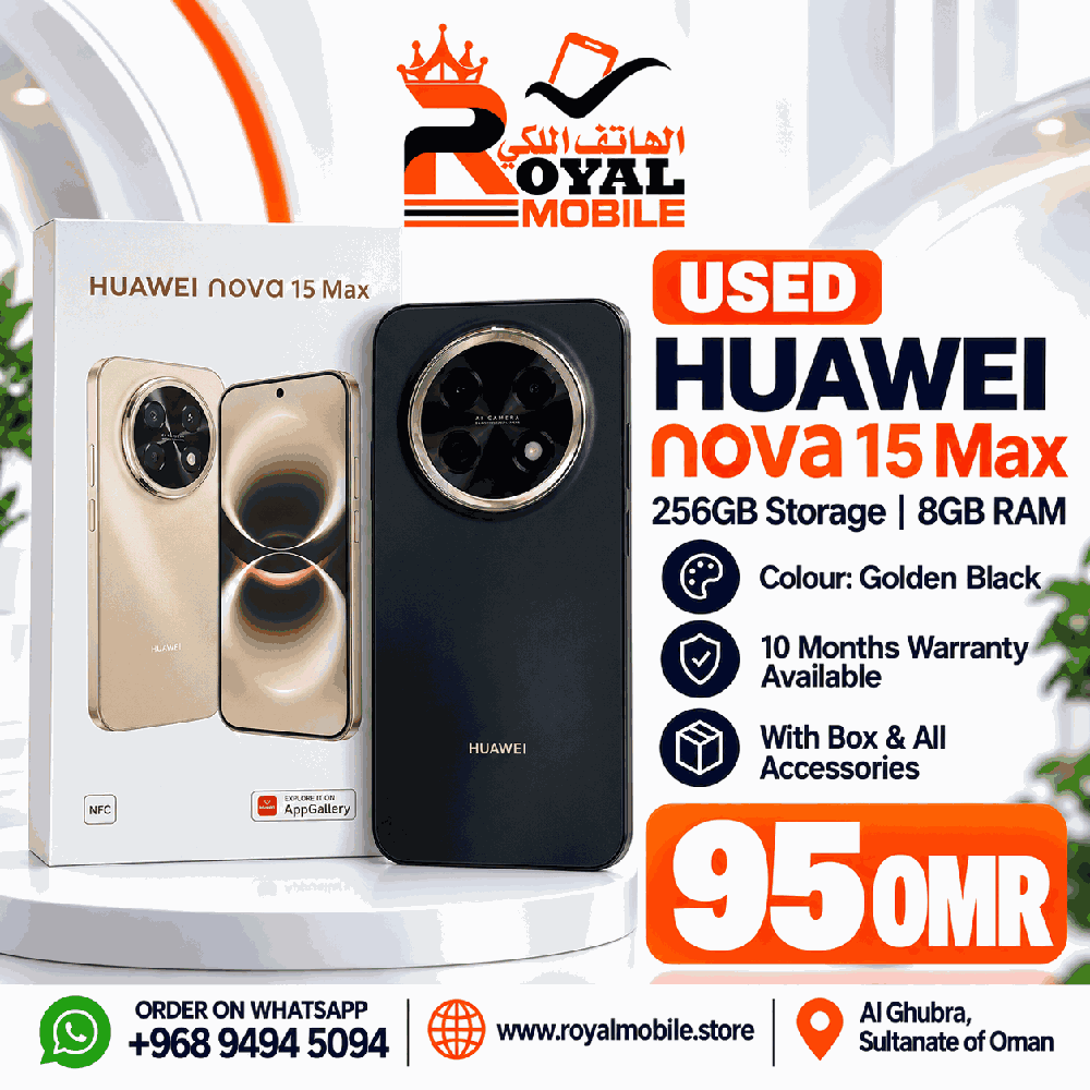 Huawei nova 15 Max 256GB (Used)