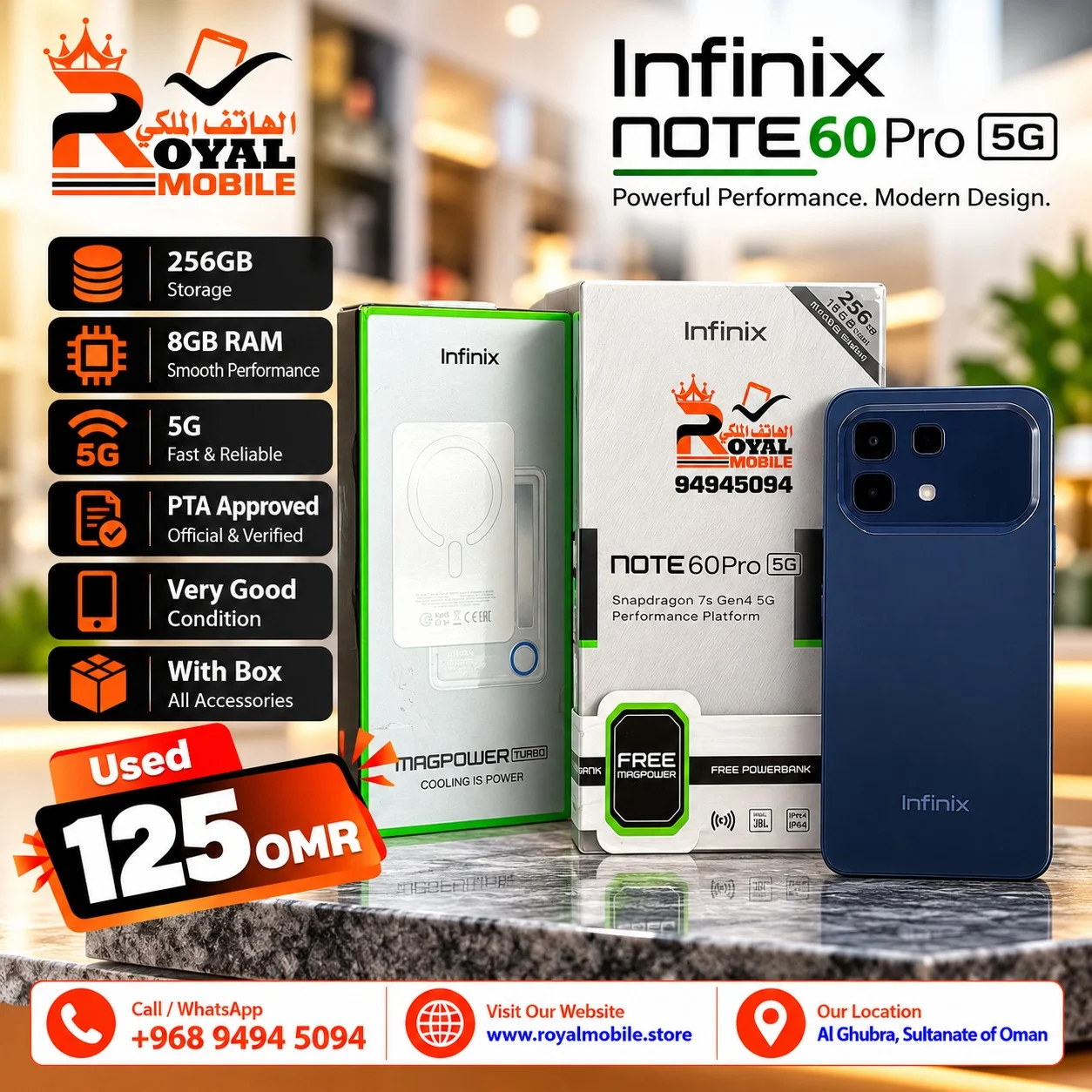 Infinix Note 60 Pro 5G 256GB 8GB RAM