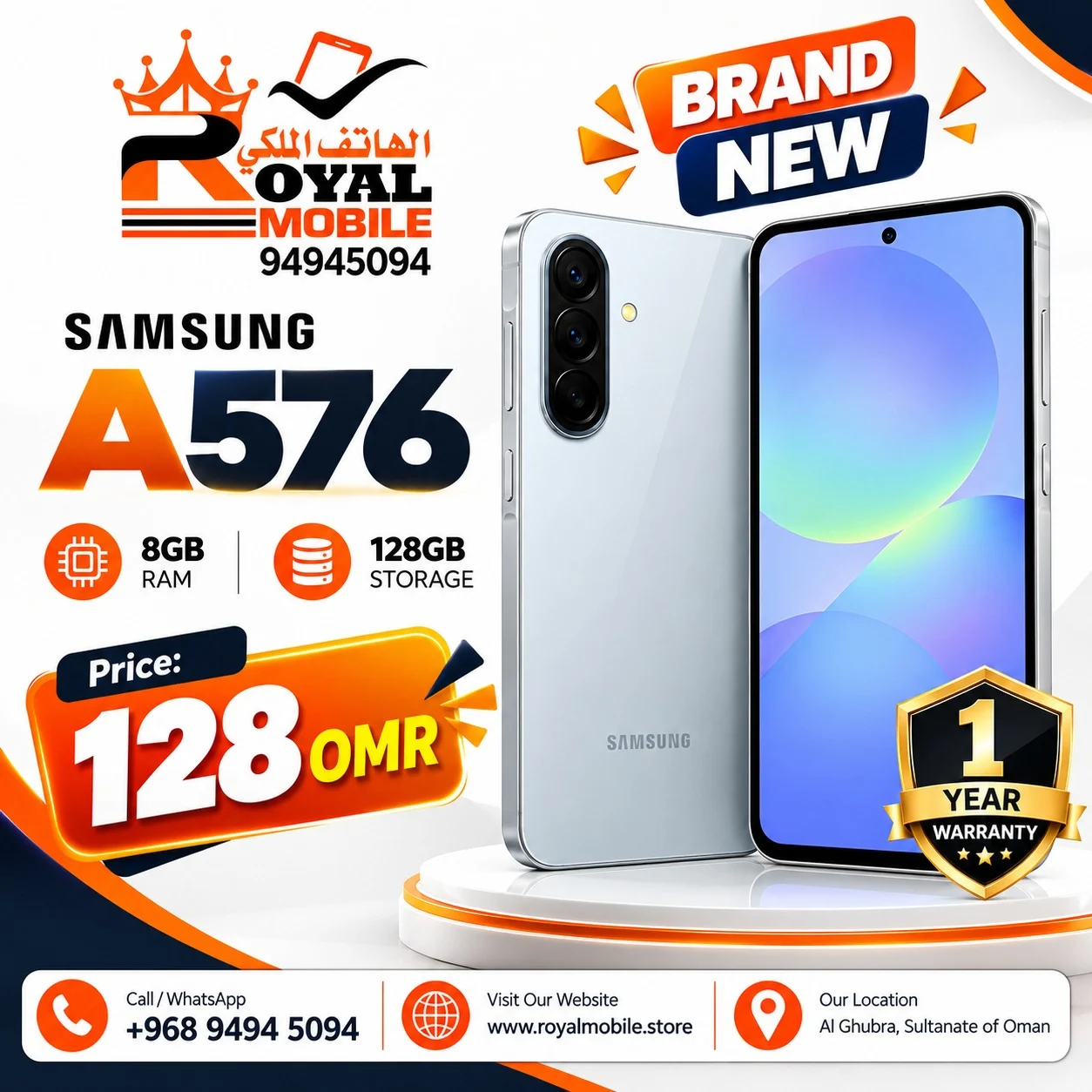 Samsung Galaxy A576 8GB RAM 128GB Storage