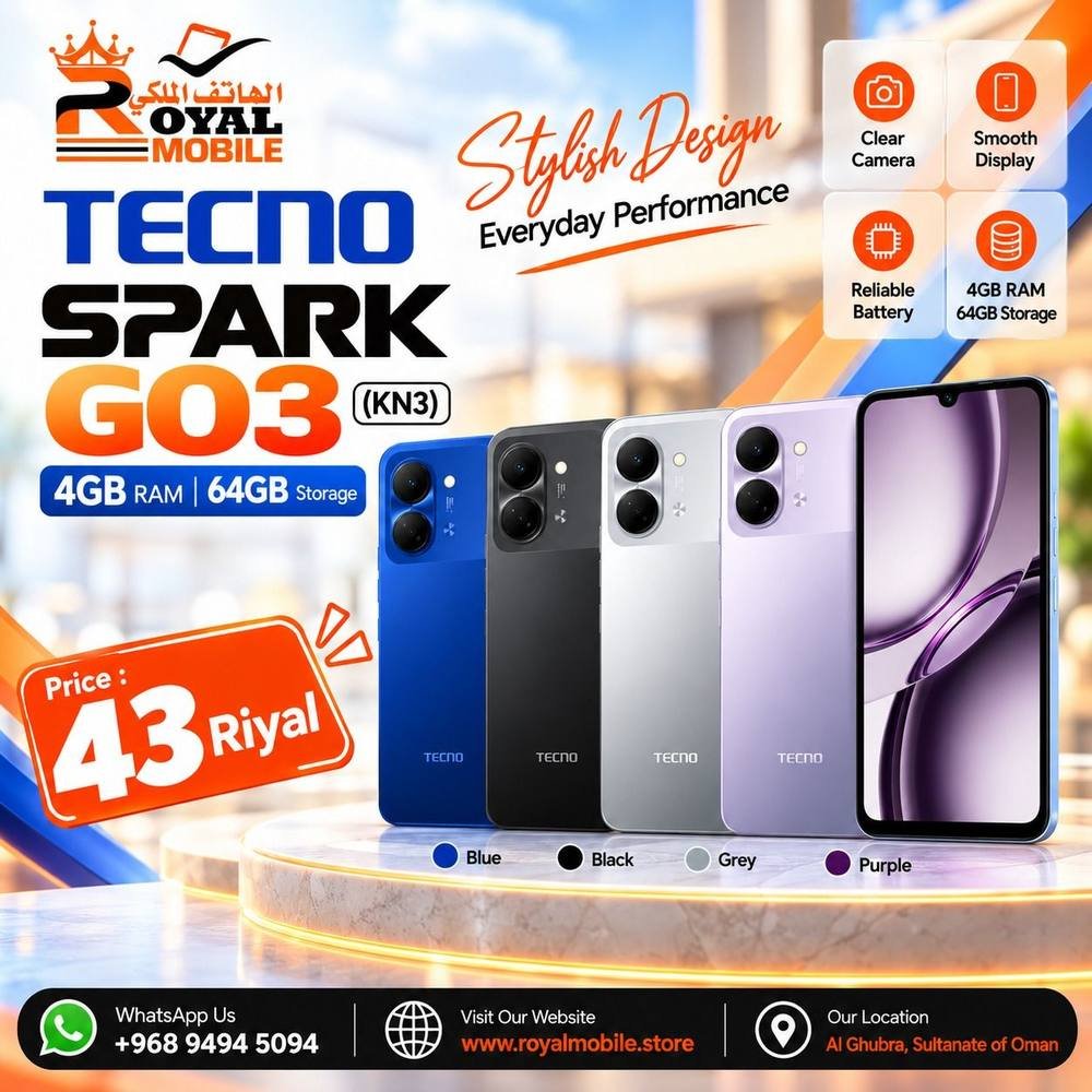 Tecno Spark Go 3 (KN3) 4GB/64GB